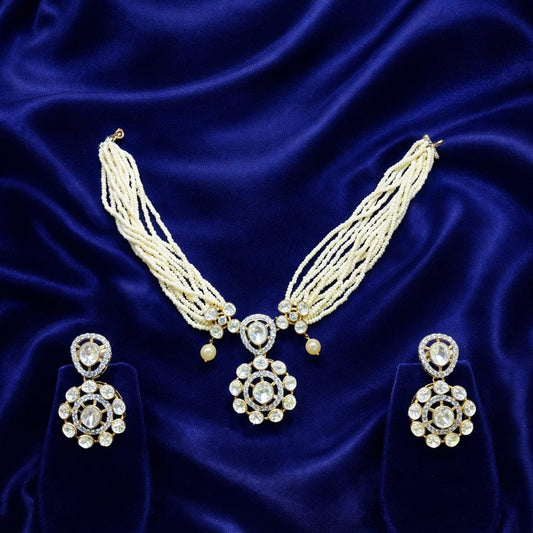 Timeless Pearl Rajwadi Bridal Jewellery Set