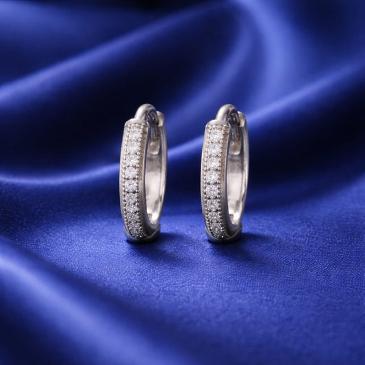 925 Sterling Silver Bali Hoop Earrings for Women | Classic Round Hoops | Lightweight Daily Wear | Hypoallergenic | Elegant Jewellery Gift PR402-224