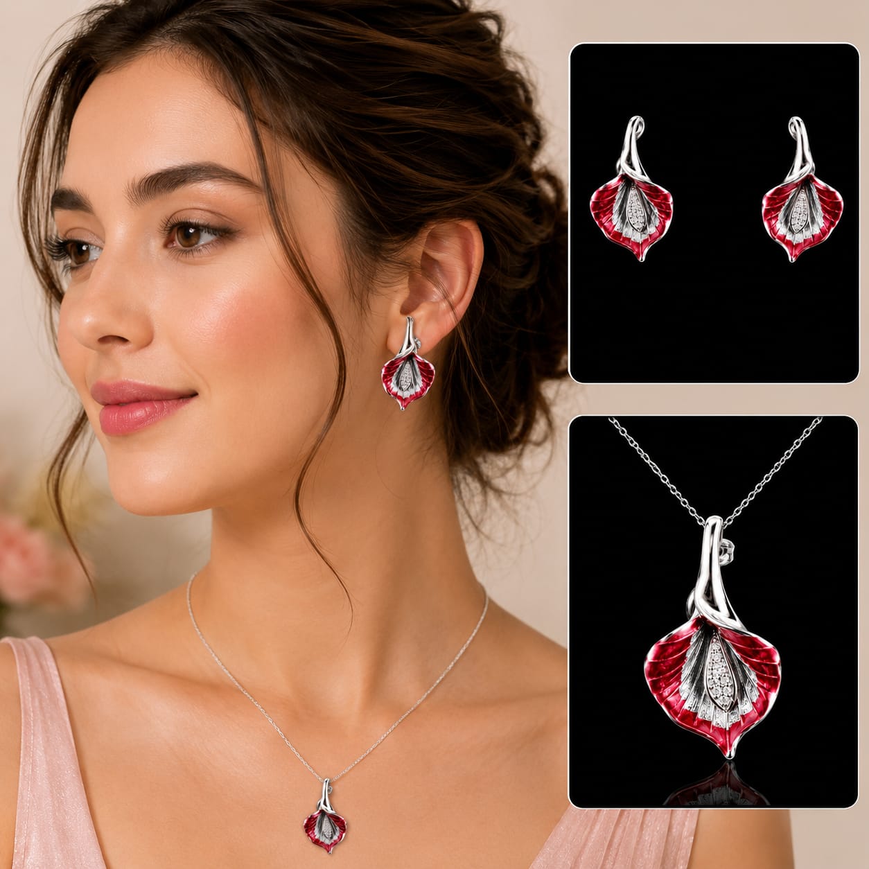 Aurellion Crimson Bloom Elegance Set