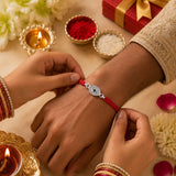 Nazar Blessing Silver Rakhi 🧿