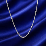 Luxe Minimal Beaded Chain Necklace (Ch 411- 615)