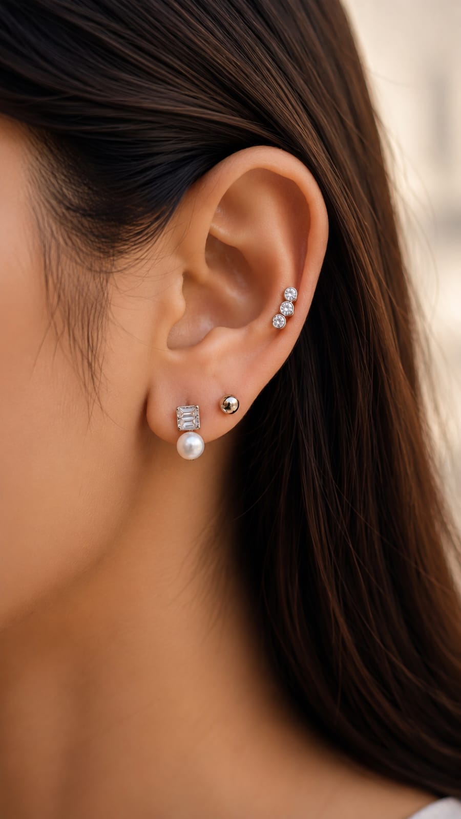 Pearl Prism Ear Stack Set (JC162)