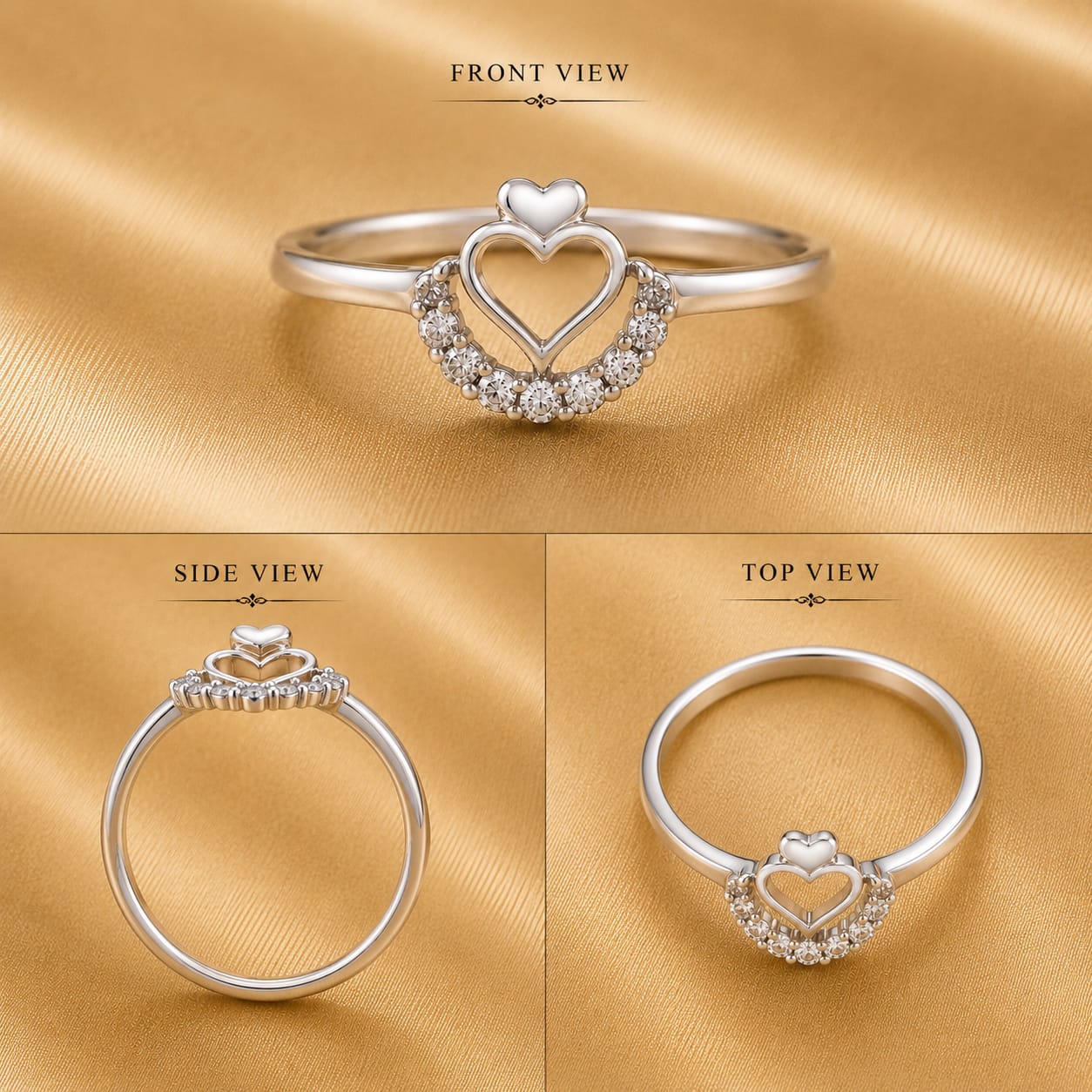 Crowned Heart Ring (0191)