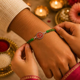 Surya Om Silver Rakhi ☀️