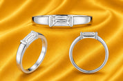 Baguette Luxe Solitaire Ring (0250)
