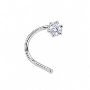 Luna Solitaire Nose Pin