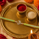 Divine Om Silver Rakhi 🕉