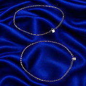Modern Textured Luxury Anklets (AM-0525)
