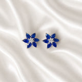 Royal Sapphire Bloom Studs (ER 02770)