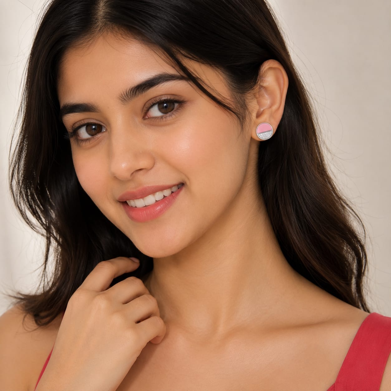 925 Sterling Silver Earrings for Women | Zircon Diamond Studded with Colour Stone / Mother Pearl | Elegant Daily & Party Wear Jewellery RRJ0242-334