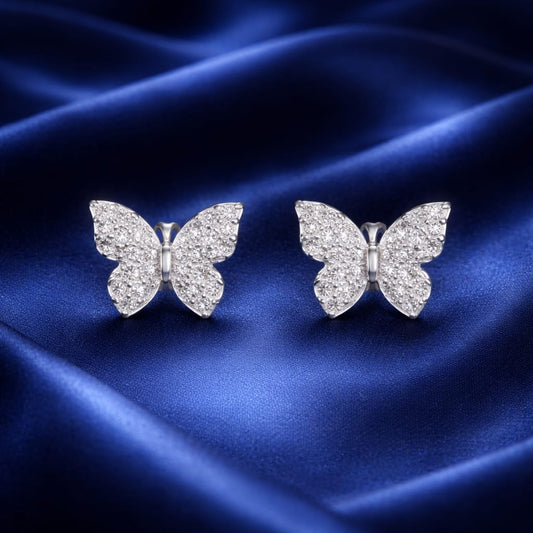 925 Sterling Silver Square Stud Earrings for Women | Zircon Diamond Stones | Elegant Party & Daily Wear JewelleryRRJ0205-343