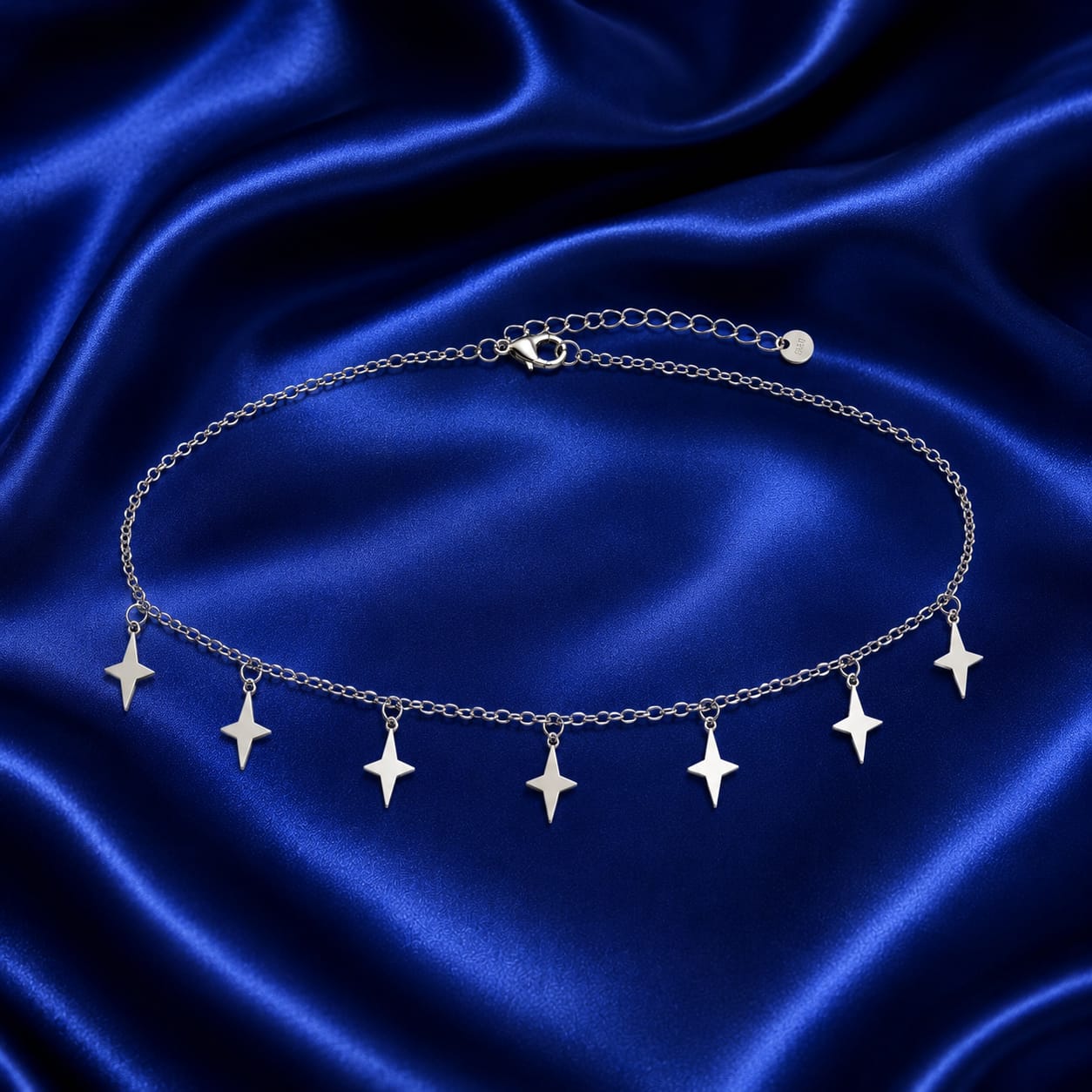 Polaris Spike Charm Silver Chain