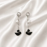 Midnight Swan Pearl Drops ( ER 02690)