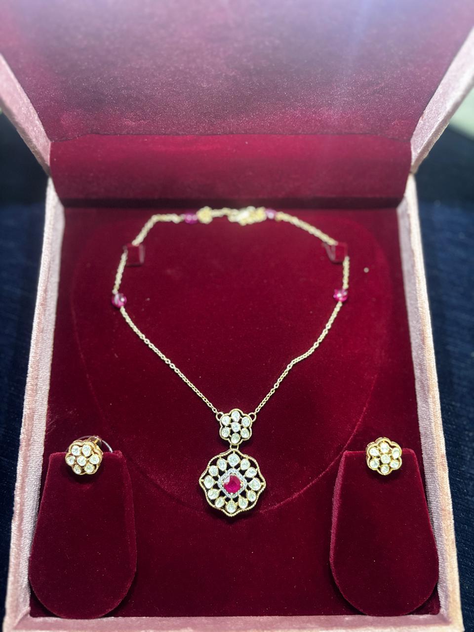 Vintage Charm Ruby & Diamond Set