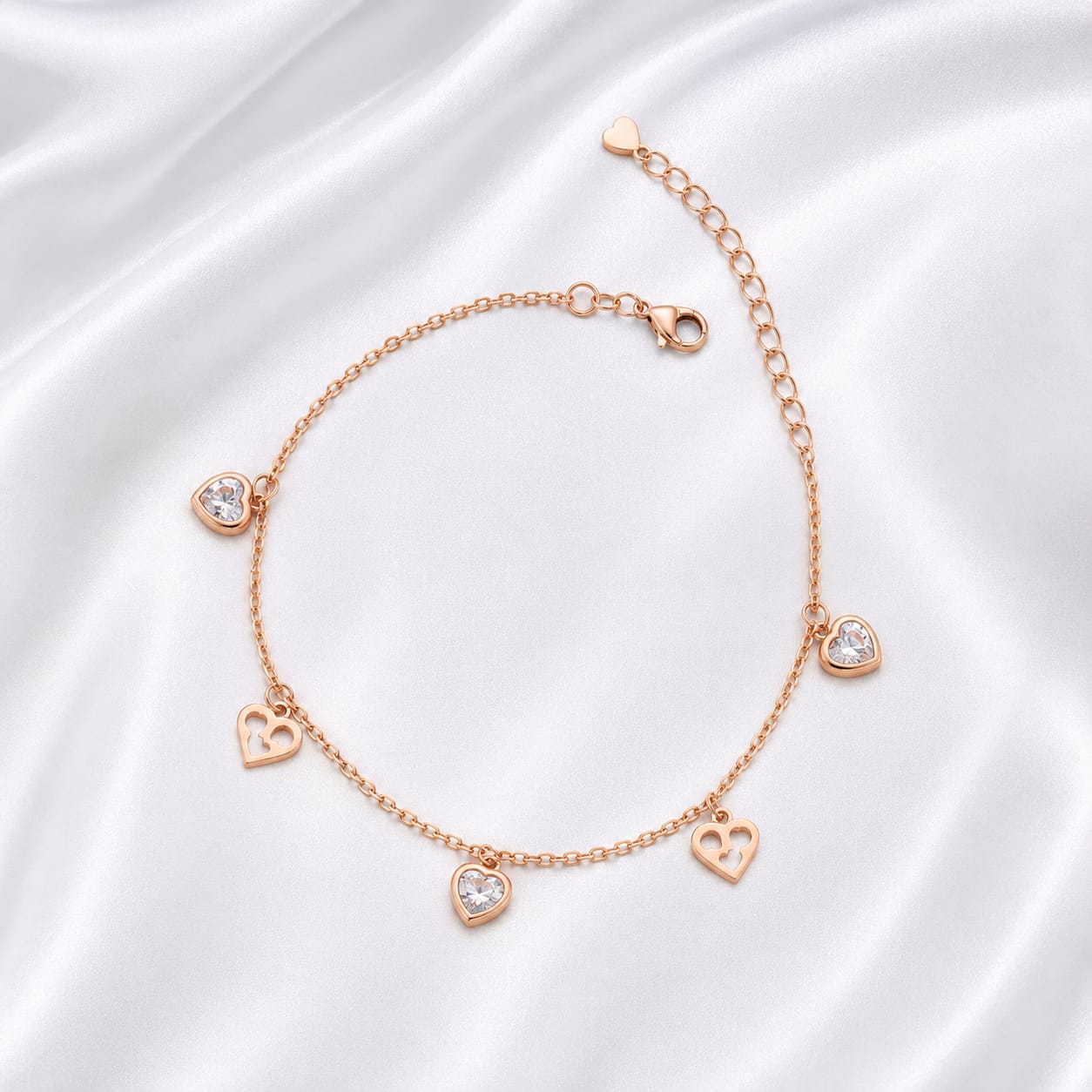 Kokoro 925 Silver Bracelet 💗 (JRG438)
