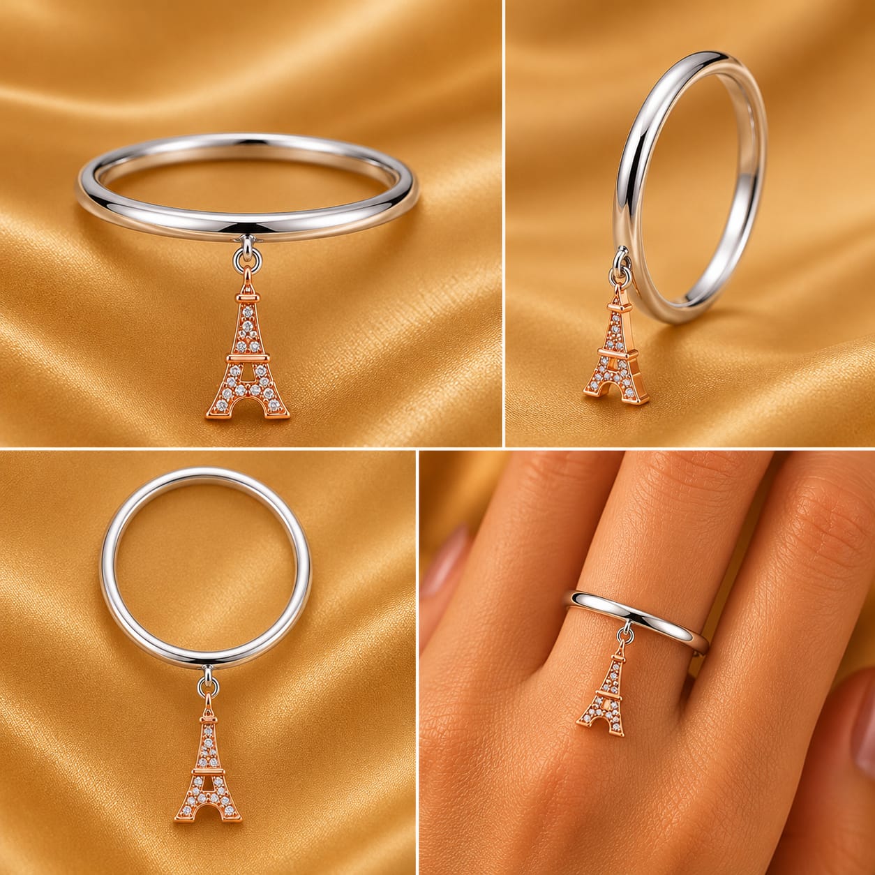 Parisian Charm Dangle Ring (0241)
