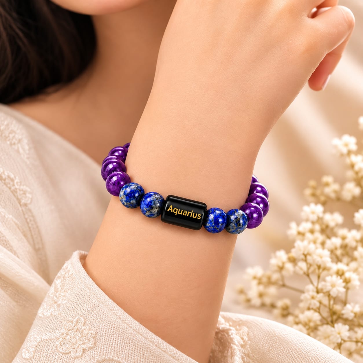Aquarius कुंभ (Kumbh) Zodiac Bracelet