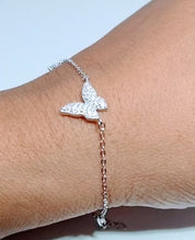 925 Sterling Silver Bracelet for Women | Elegant Diamond-Studded Design | Delicate & Adjustable Chain Bracelet | Gift for Her  MY501-309