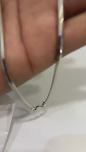 925 Sterling Silver Snake Anklet – Sleek Minimal Elegance