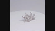 925 Sterling Silver Floral Stud Earrings | Diamond-Cut CZ Petals | Elegant Festive Jewelry for Women DP300-ER732