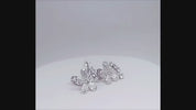 925 Silver Floral Earrings with Sparkling CZ Stones – Elegant Statement Jewelry  ER736-DP300